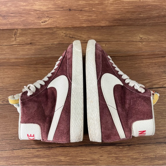 Nike Blazer Mid ‘77 Maroon Suede Sneakers Women’s Size 6.5 Vintage - Picture 2 of 10